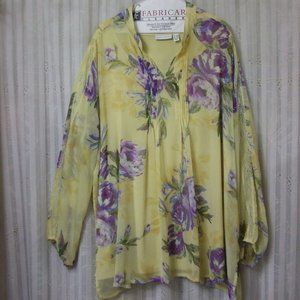 SUSAN GRAVER 2-PIECE SHEER TUNIC WITH TANK